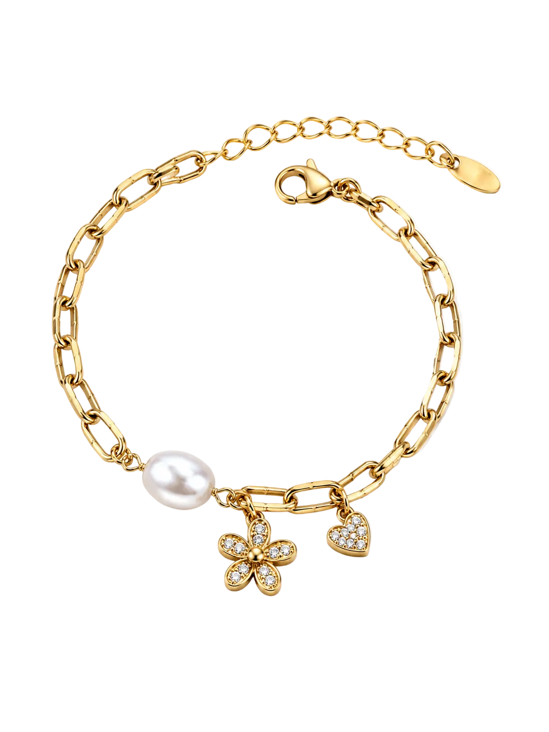 Pearl Bloom Charm Bracelet