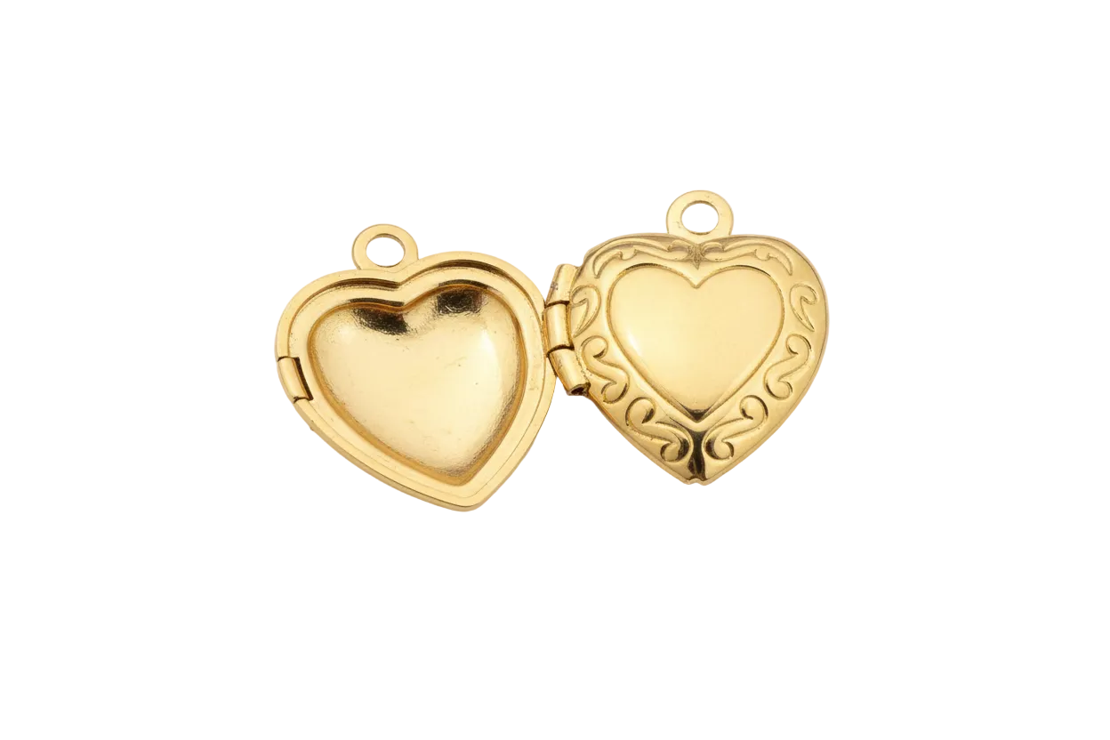 Aufklappbarer Herz Charm