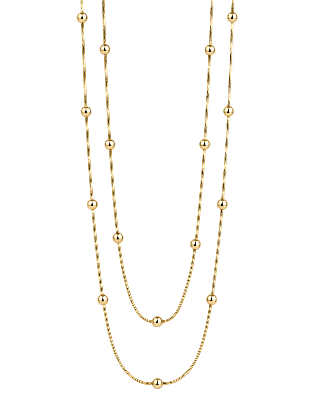 Golden Pearl Layer Necklace