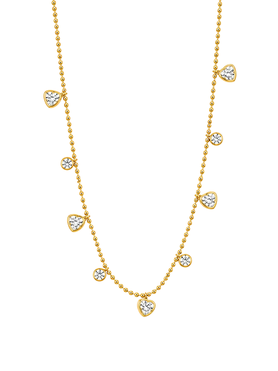 Crystal Hearts Halskette