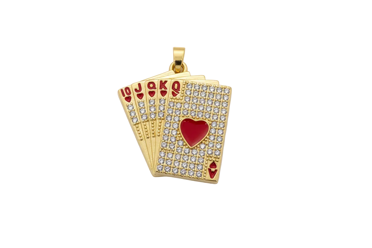 Spielkarte aus Fächern Charm