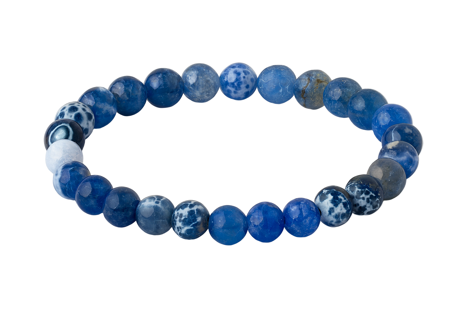 Sodalith & Blauer Achat – Armband der Klarheit
