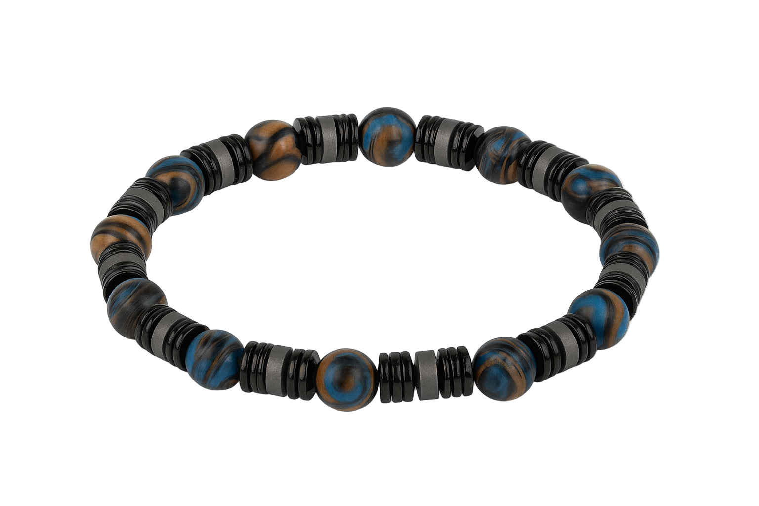 Falkenauge & Hämatit – Armband der Klarheit