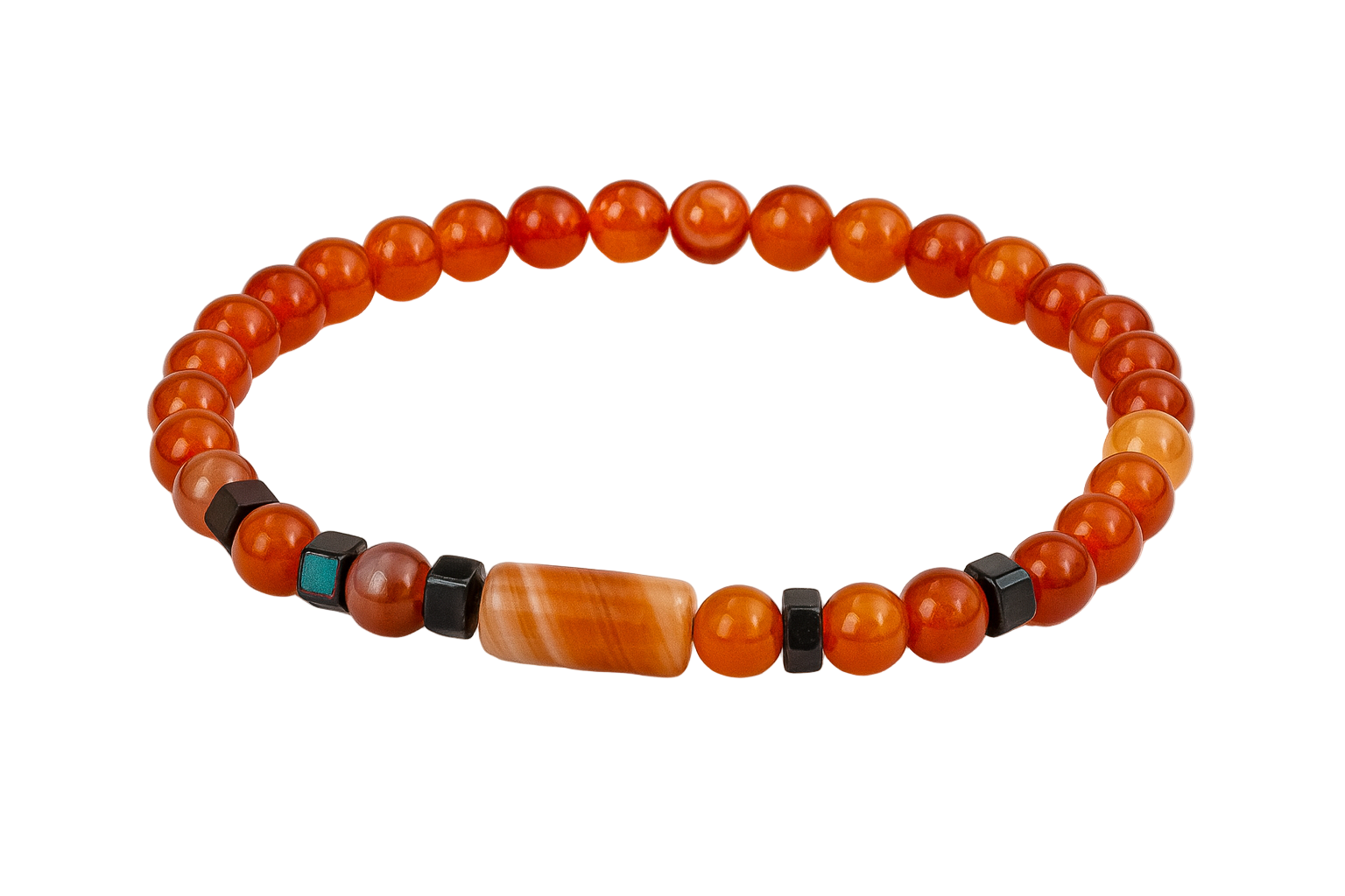 Karneol & Hämatit – Armband der Lebensfreude