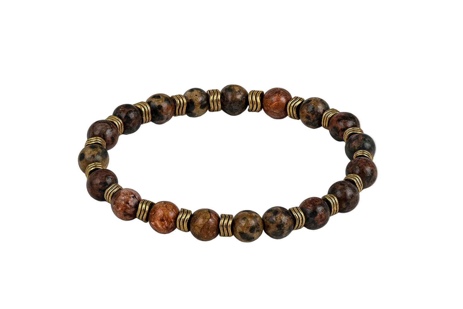 Dalmatiner-Jaspis – Armband der Erdung