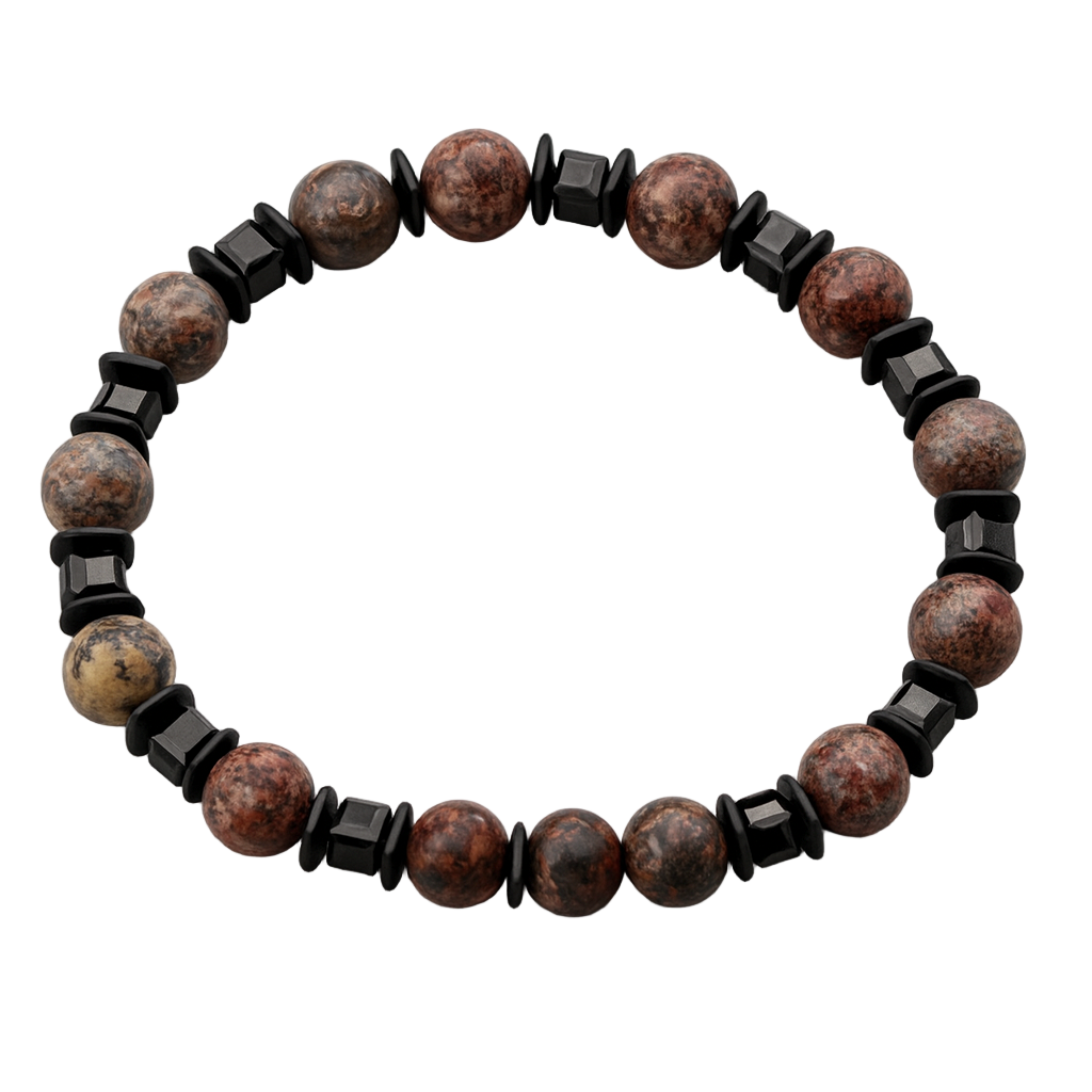 Jaspis & Hämatit – Armband der Stärke