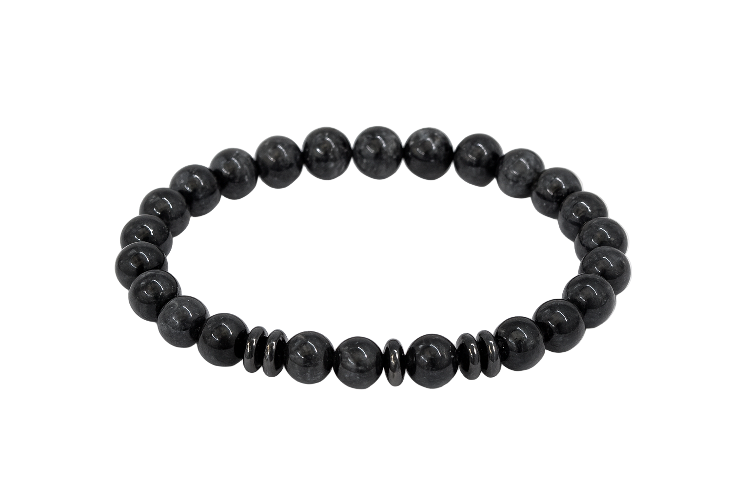 Labradorit & Hämatit – Armband der Intuition