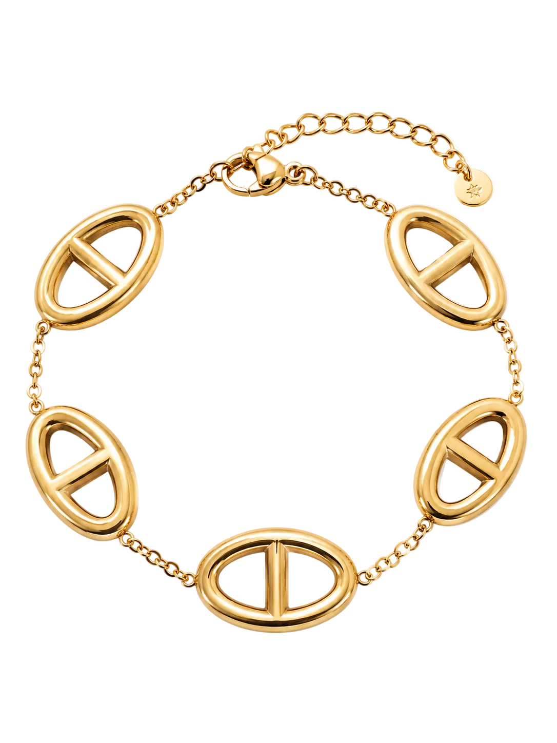 Modern Oval Link Bracelet