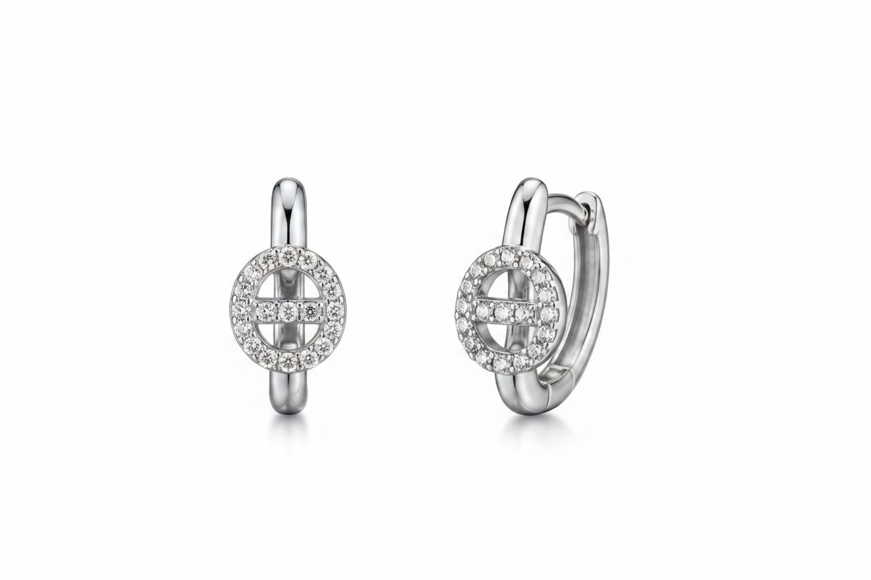 Crystal Circle Ohrringe