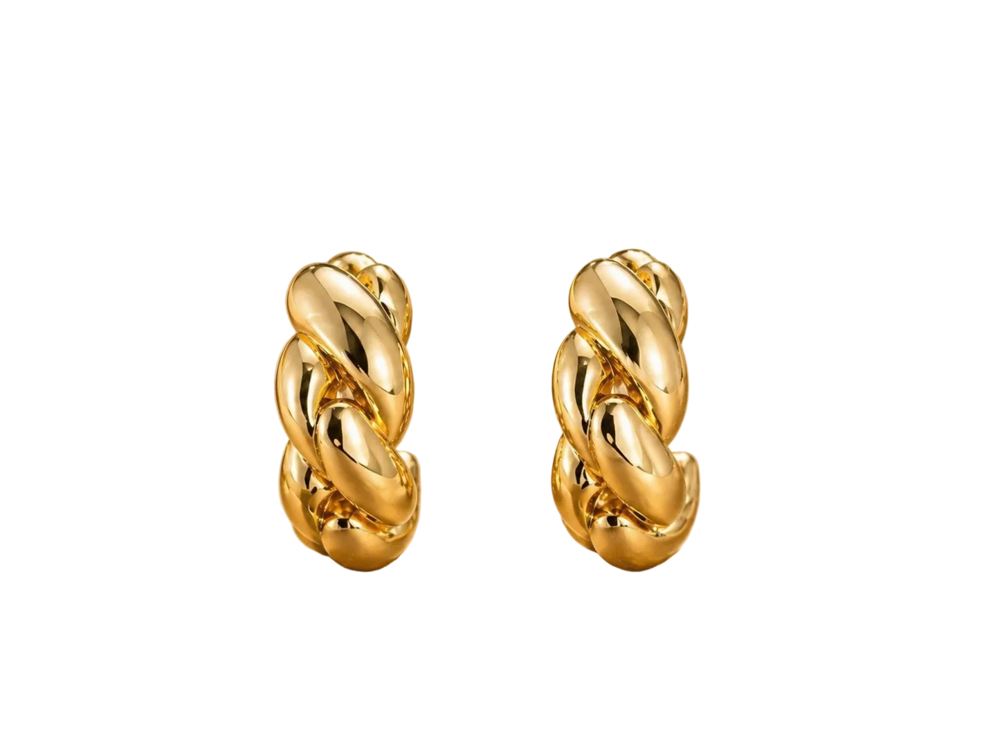 Bold Chain Hoops