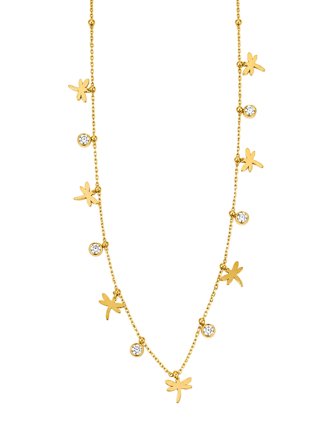 Golden Dragonfly Halskette