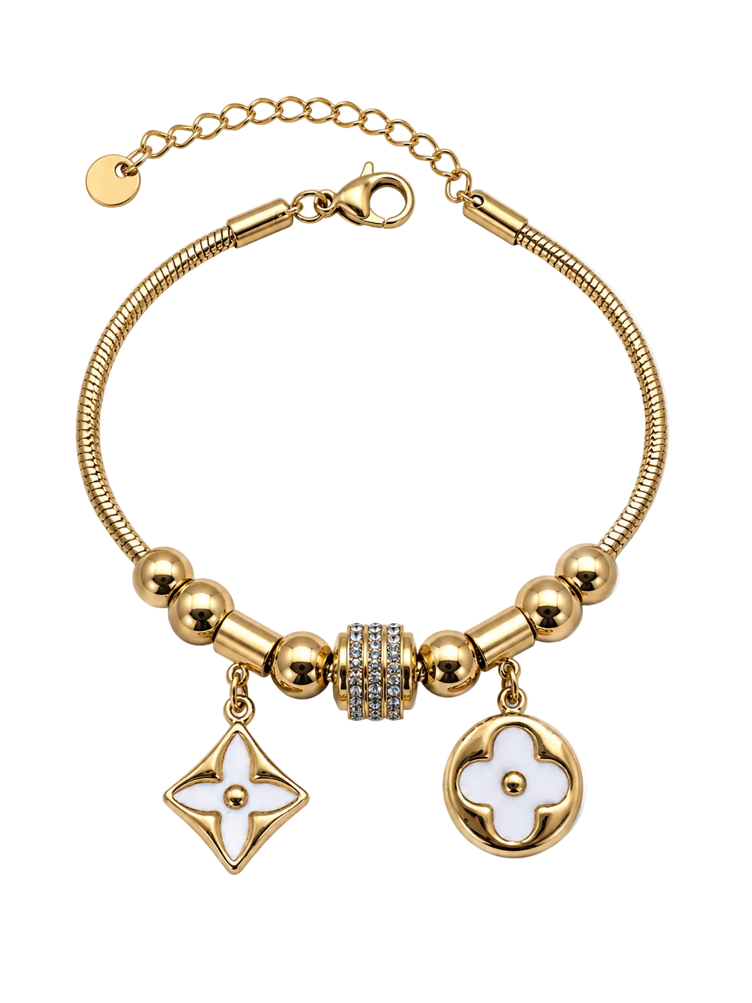 Elegant Clover Charm Bracelet