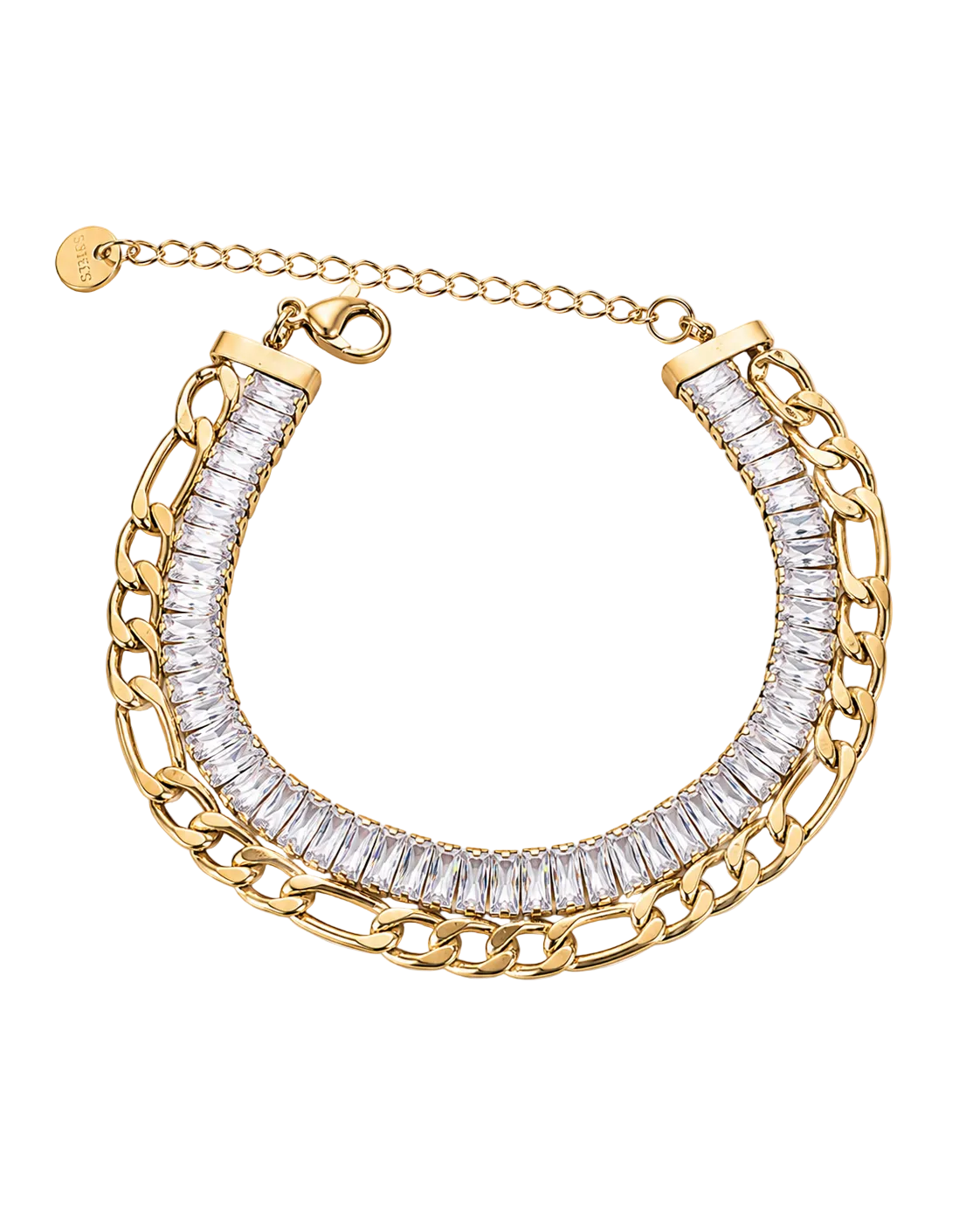 Luxe Crystal Chain Bracelet