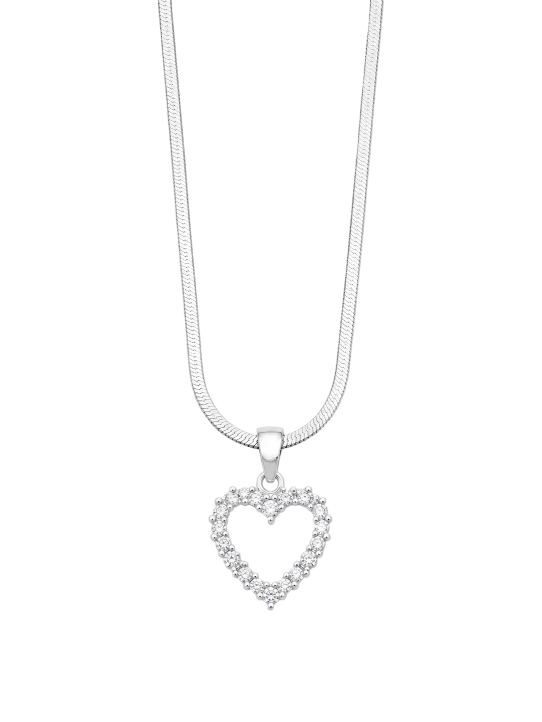 Crystal Heart Halskette